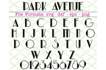 PARK AVENUE FONT SVG FILE PARK AVENUE FONT SVG FILE