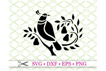 PARTRIDGE IN A PEAR TREE SVG FILE