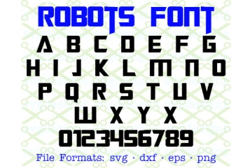 ROBOTS SVG FONT