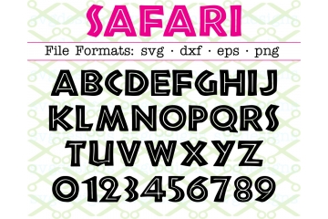 SAFARI LETTERS SVG FONT SAFARI LETTERS SVG FONT