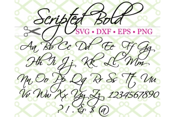 SCRIPTED BOLD SVG FONT SCRIPTED BOLD SVG FONT