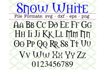 SNOW WHITE FONT SVG FILES SNOW WHITE FONT SVG FILES