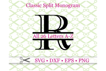 CLASSIC SPLIT MONOGRAM SET