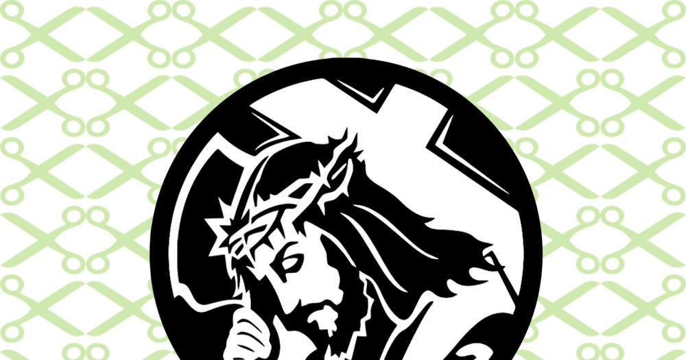 JESUS SVG, Jesus with Cross Cricut & Silhouette Files SVG DXF EPS PNG