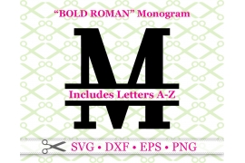 BOLD ROMAN SPLIT LETTER MONOGRAM