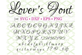 LOVERS SVG FONT