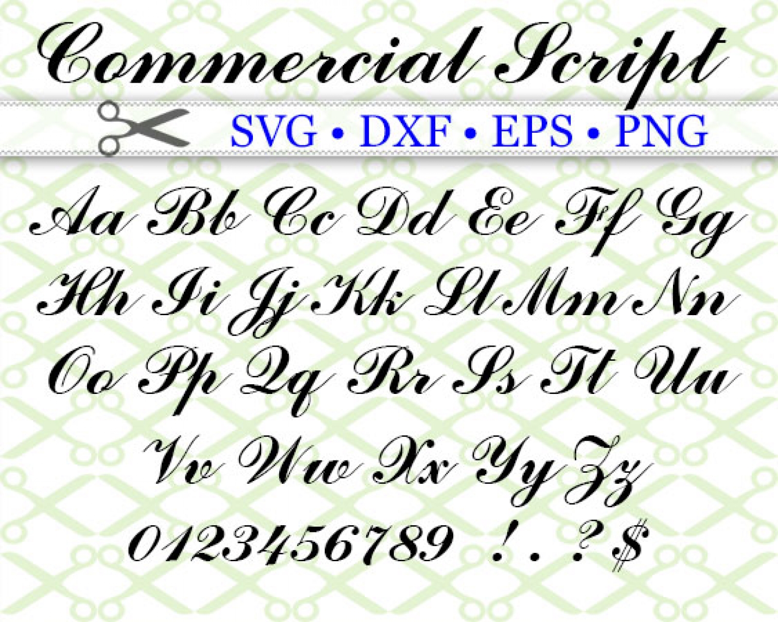 SOFIA SCRIPT SVG FONT-Cricut & Silhouette Files SVG DXF EPS PNG