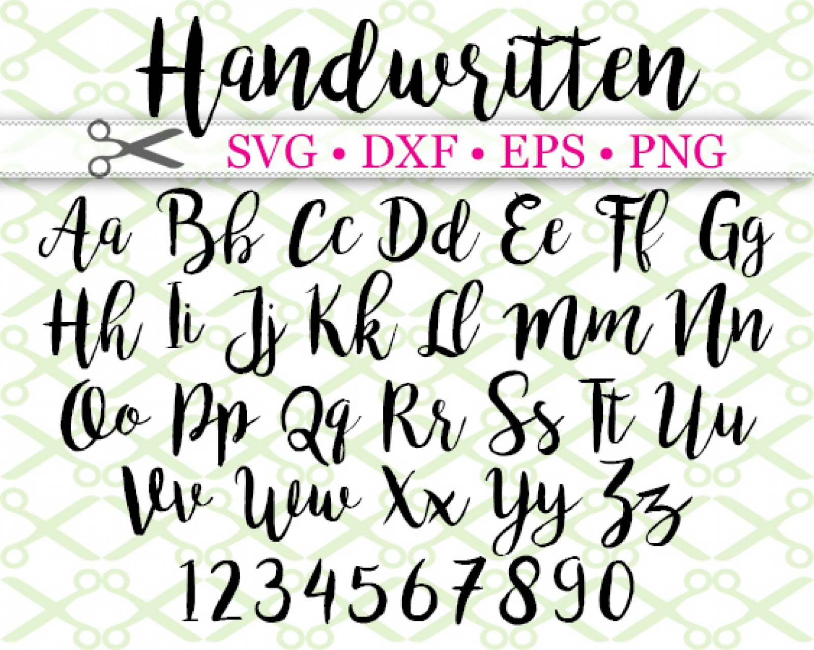 Handwritten Script Svg Font Cursive Script Svg Dxf Eps Png Brush | The ...