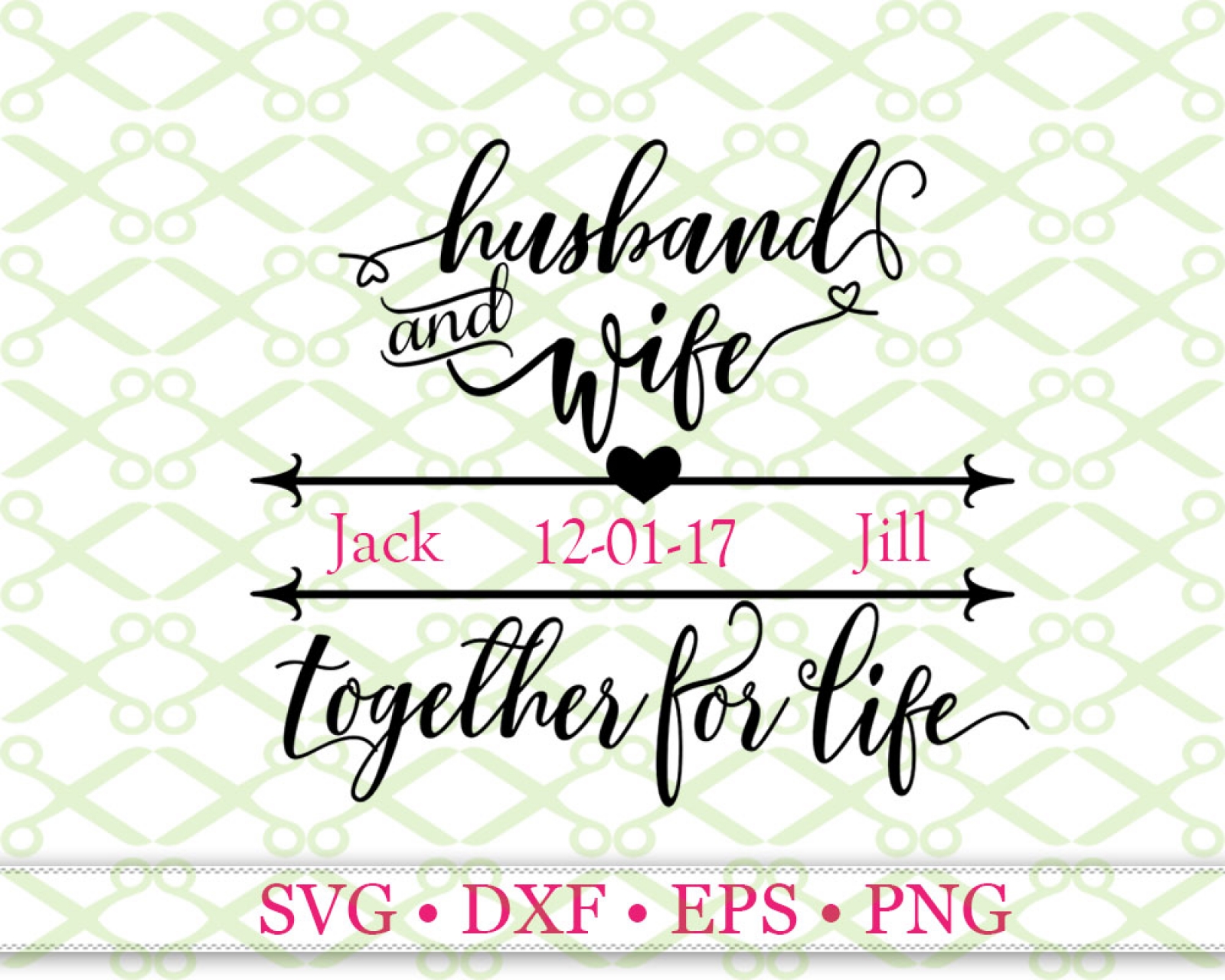 Download Husband & Wife SVG-Cricut & Silhouette Files SVG DXF EPS ...