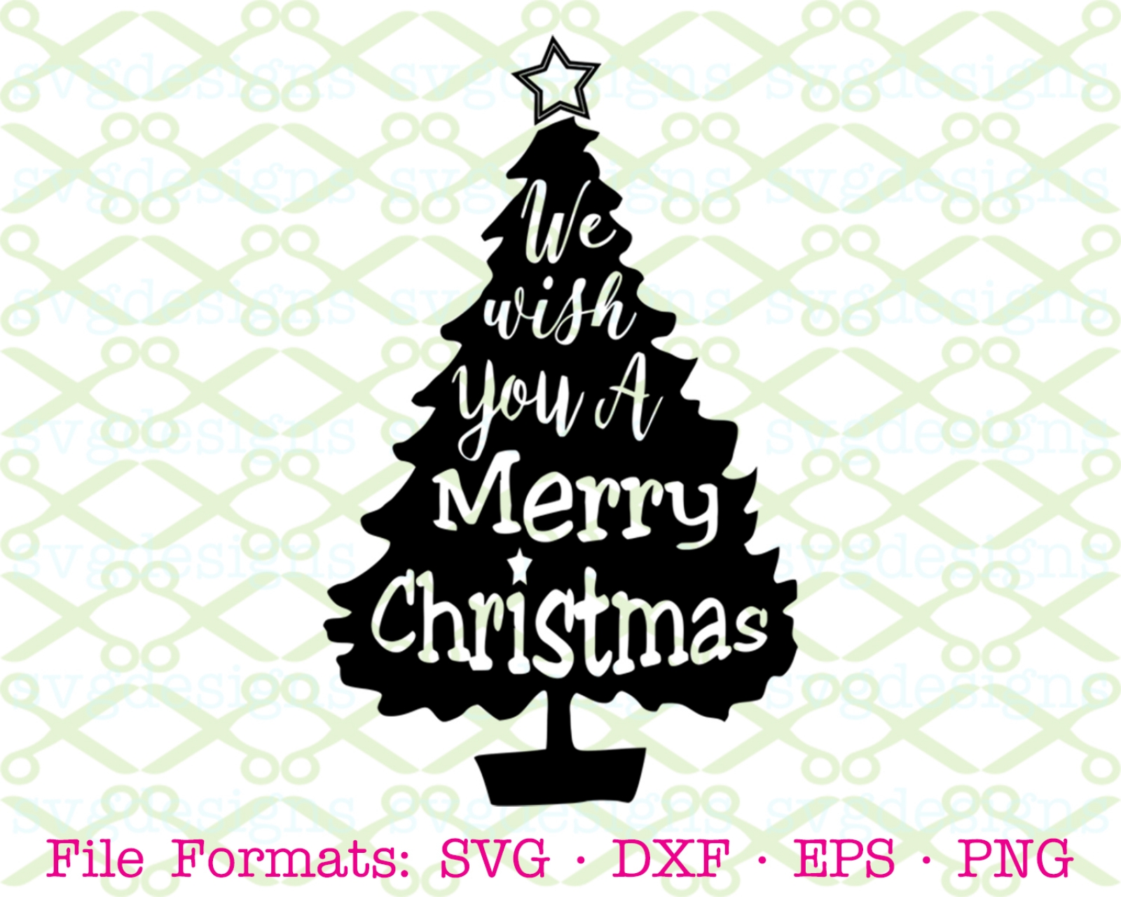 Download CHRISTMAS TREE SVG FILE Cricut & Silhouette Files SVG DXF ...