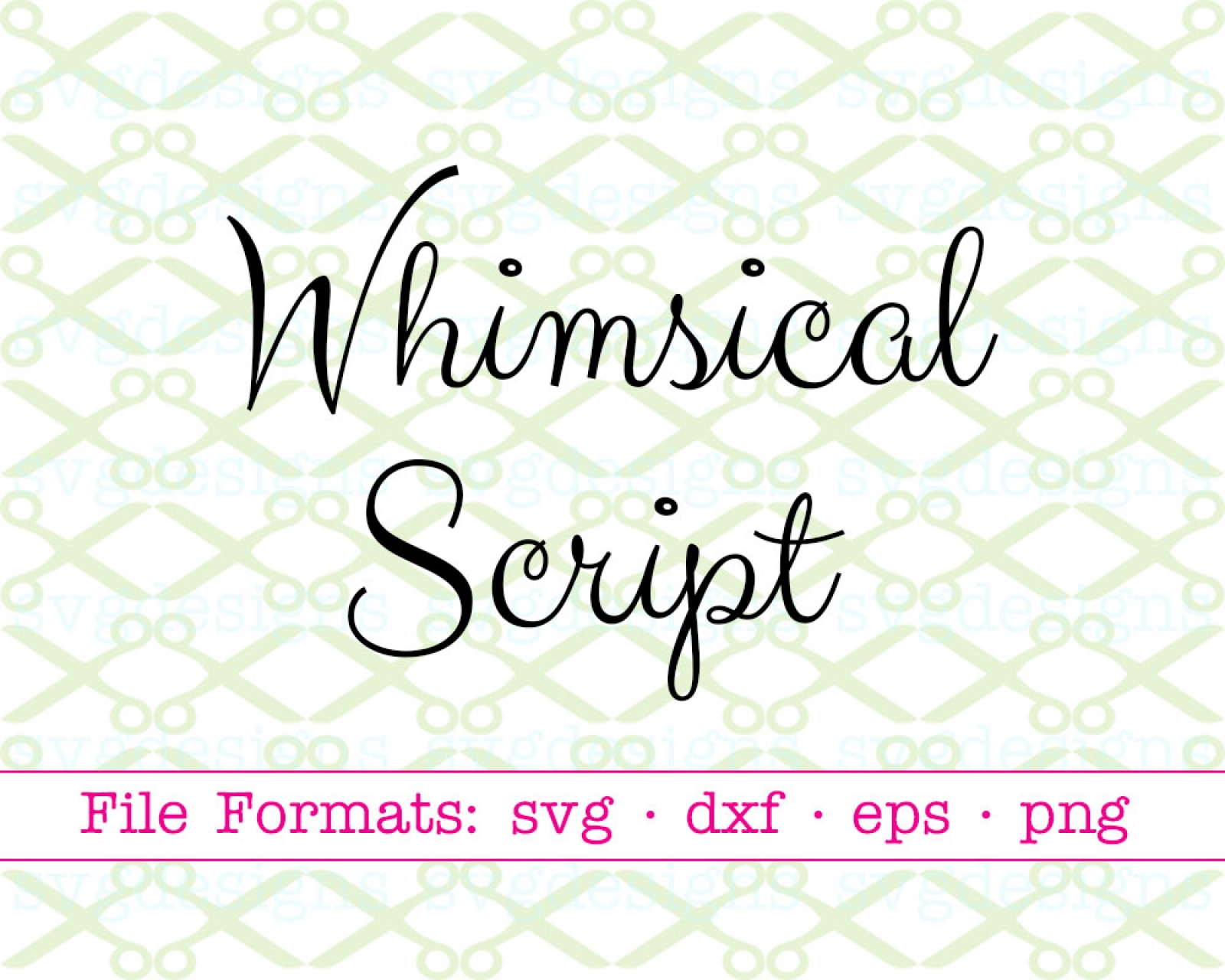Whimsical script SVG font.