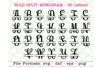 Download Split Letter Monogram Svg Sets Monogramsvg Com By Svg Designs