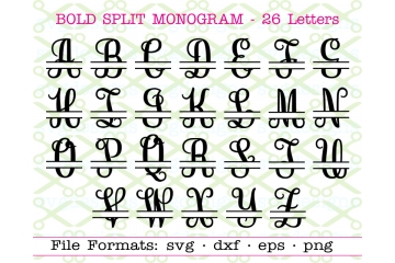 BOLD SPLIT LETTER SET