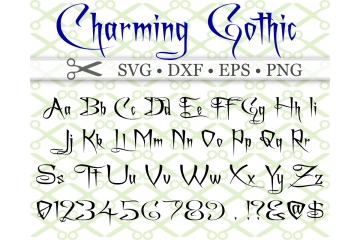 CHARMING SVG FONT, Gothic Font