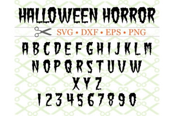 HALLOWEEN HORROR SVG FONT