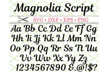 MAGNOLIA SCRIPT SVG FONT