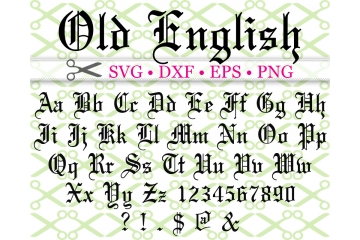 OLD ENGLISH SCRIPT SVG FONT