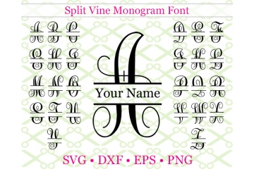 VINE SPLIT LETTER SET